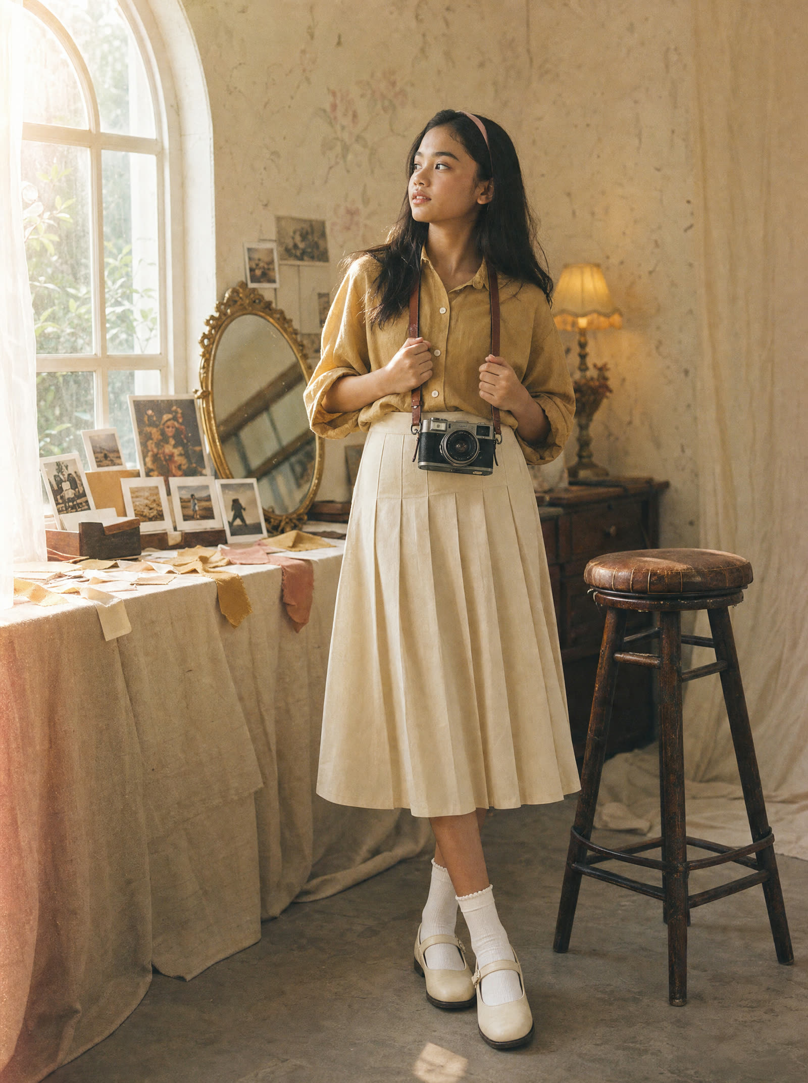 A Teens Academy student in an editorial portrait