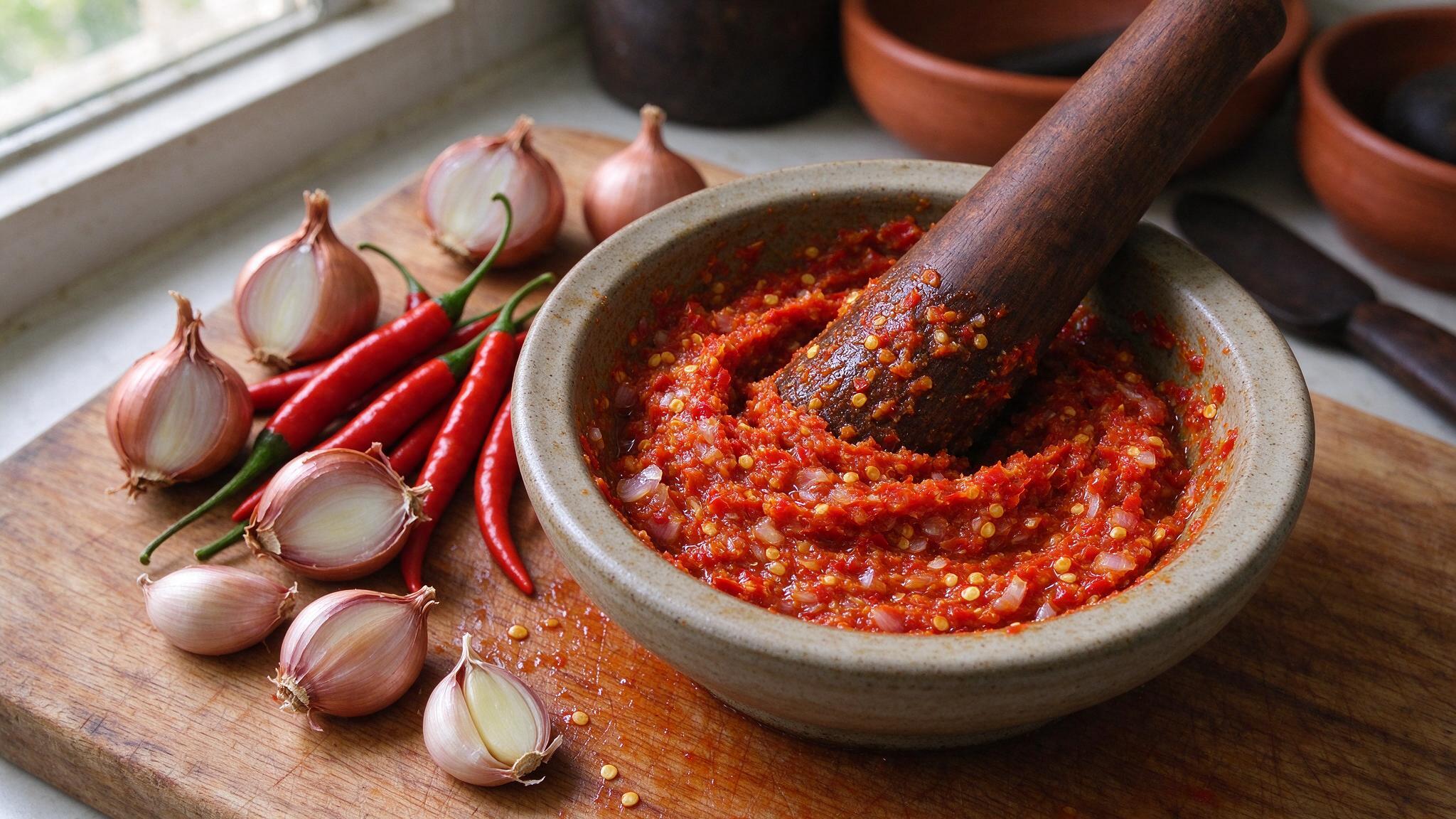 Sambal dan bumbu segar