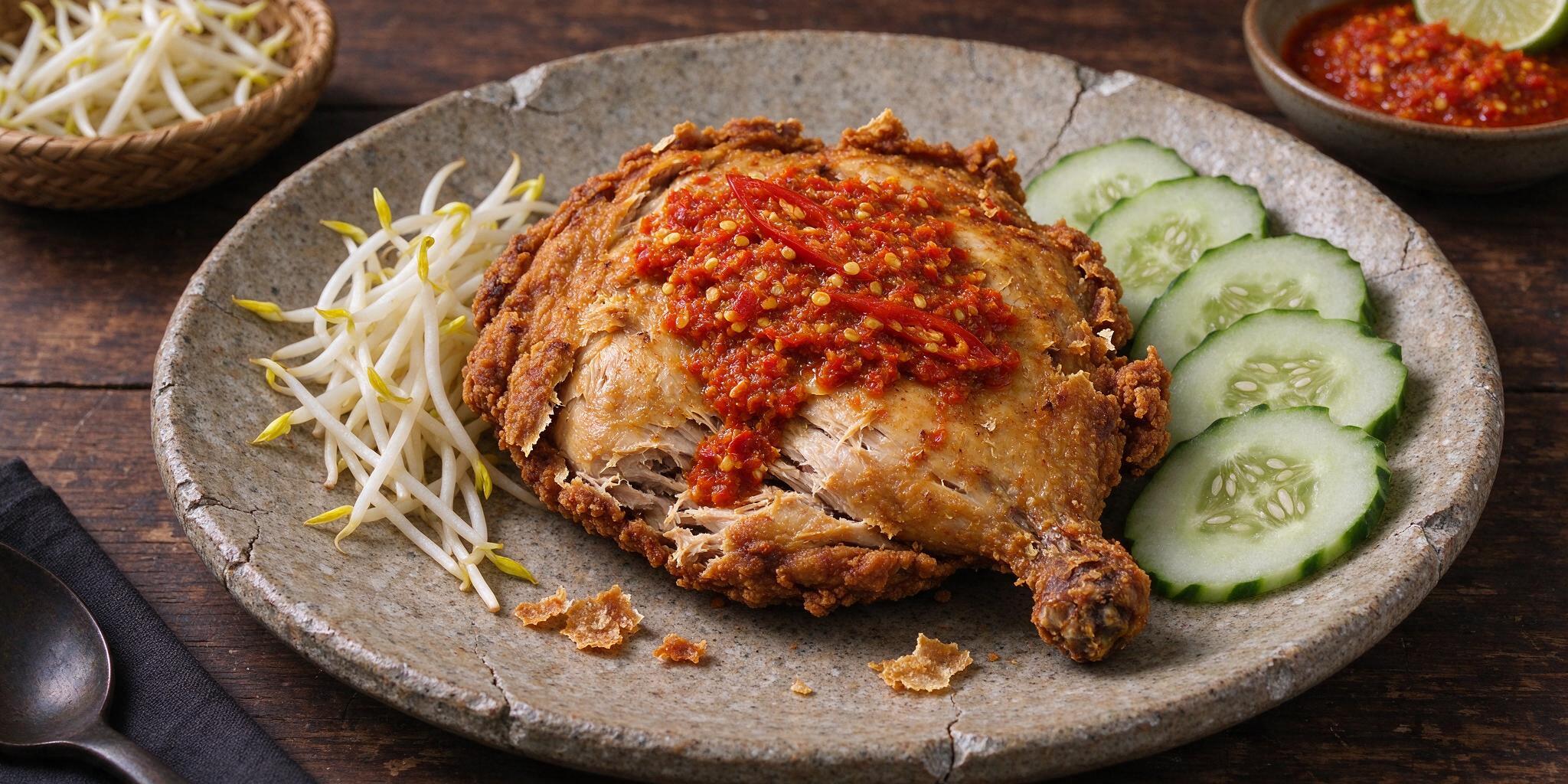 Ayam Penyet Sambal Bawang